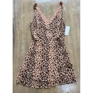 Reformation‎ Wrap Dress Leopard Print Small